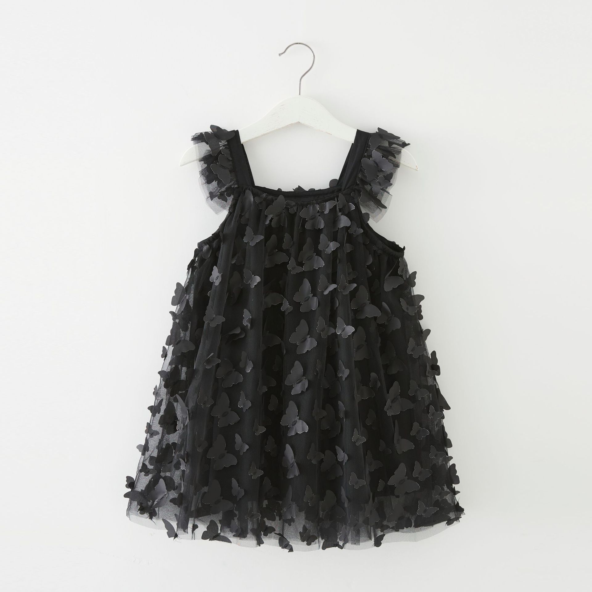 summer wholesale infant baby girls dresses princess dress tutu tulle  butterfly fashion outfit kids clothing dg063