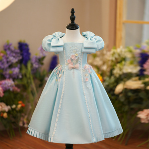 new arrival Spanish princess clothes little baby girls ball gown party dresses birthday wedding flower dress boutiques SZ01