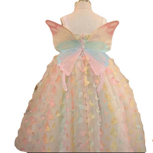 2023 summer new arrival infant toddler kids tulle dresses butterfly princess tutu dress for baby girls clothing 18761