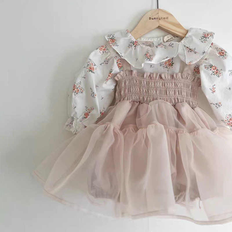 2023 fashion summer infant baby girls rompers ruffles tulle kids tutu romper boutiques wholesale children clothing