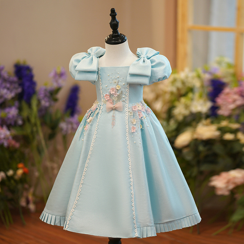 new arrival Spanish princess clothes little baby girls ball gown party dresses birthday wedding flower dress boutiques SZ01