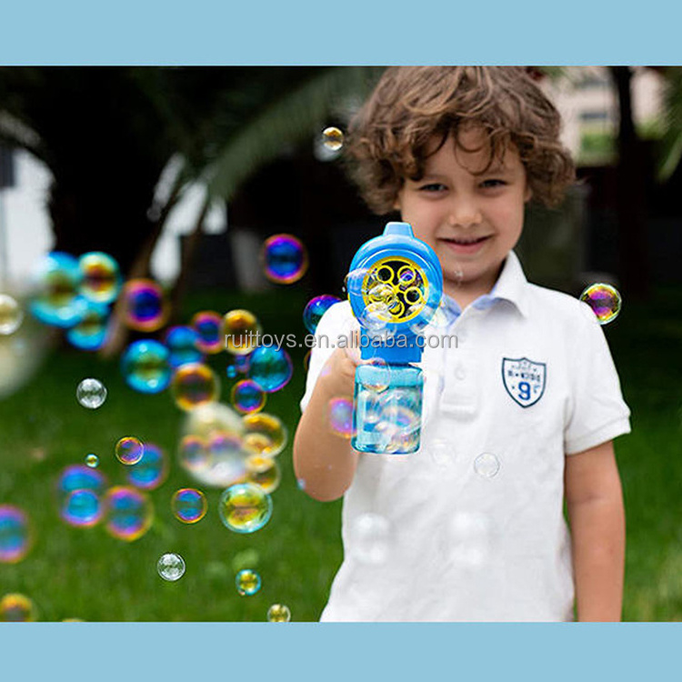 Wholesale Battery Operated Bubble Maker Machine Light Up Wedding Bubble Gun