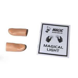 1 Pair Kids Funny Creative Magic Tricks Makers Light Up Thumb with Magical Light