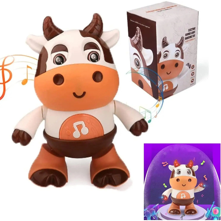 Hot Sale Electric Baby Cow Musical Dancing Walking Baby Cow Toys