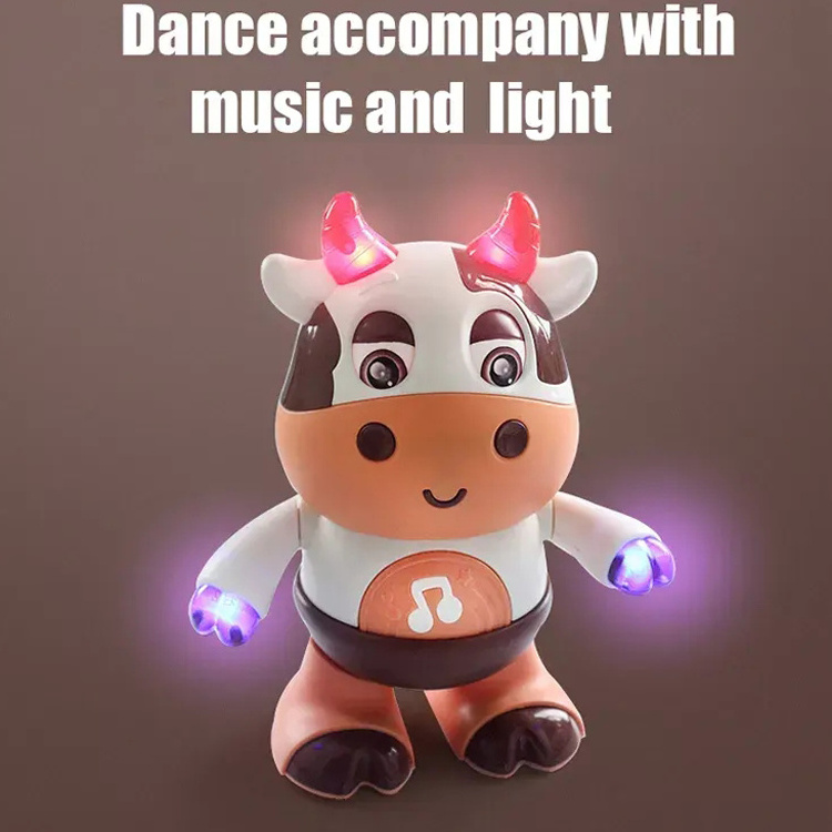 Hot Sale Electric Baby Cow Musical Dancing Walking Baby Cow Toys