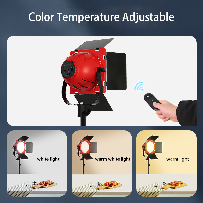 80w LED Video Light Bi-Color Redhead Light Film Studio Photographic Lighting Live Streaming Video Fill Lamp