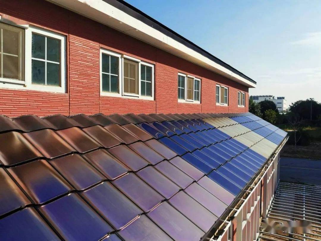 BIPV Solar Roof Tiles 95W 100W 105W N-type silicon HJT double glasses  Solar PV Roof Tiles System For Building