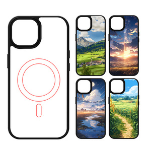 2D Tpu Blank Strong Magnetic Sublimation Phone Case Wireless Charging For iPhone 15 14 13 12 Pro Max