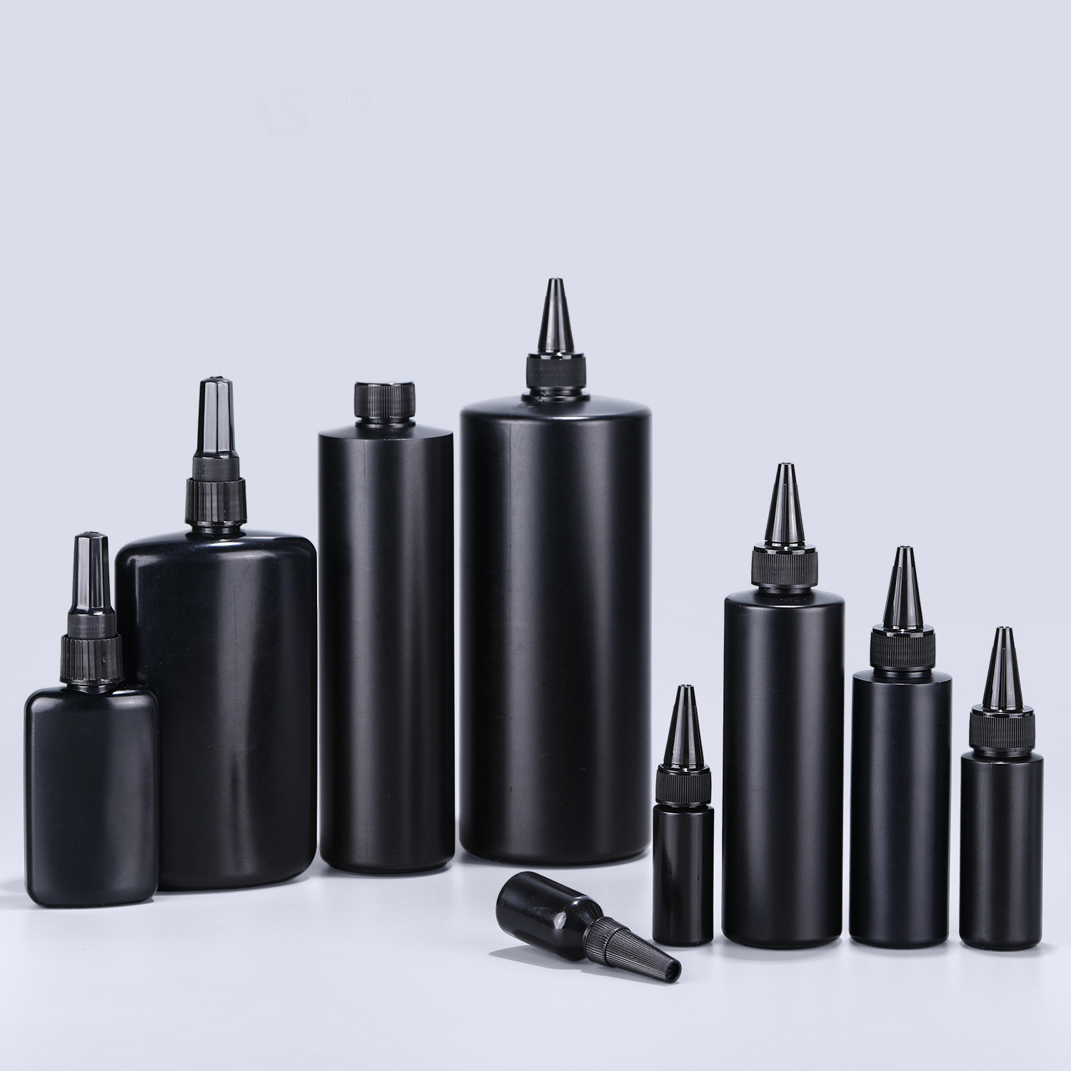 Factory Wholesale  Black HDPE Empty Plastic Super Glue Applicator Squeeze Dropper Tip Bottle