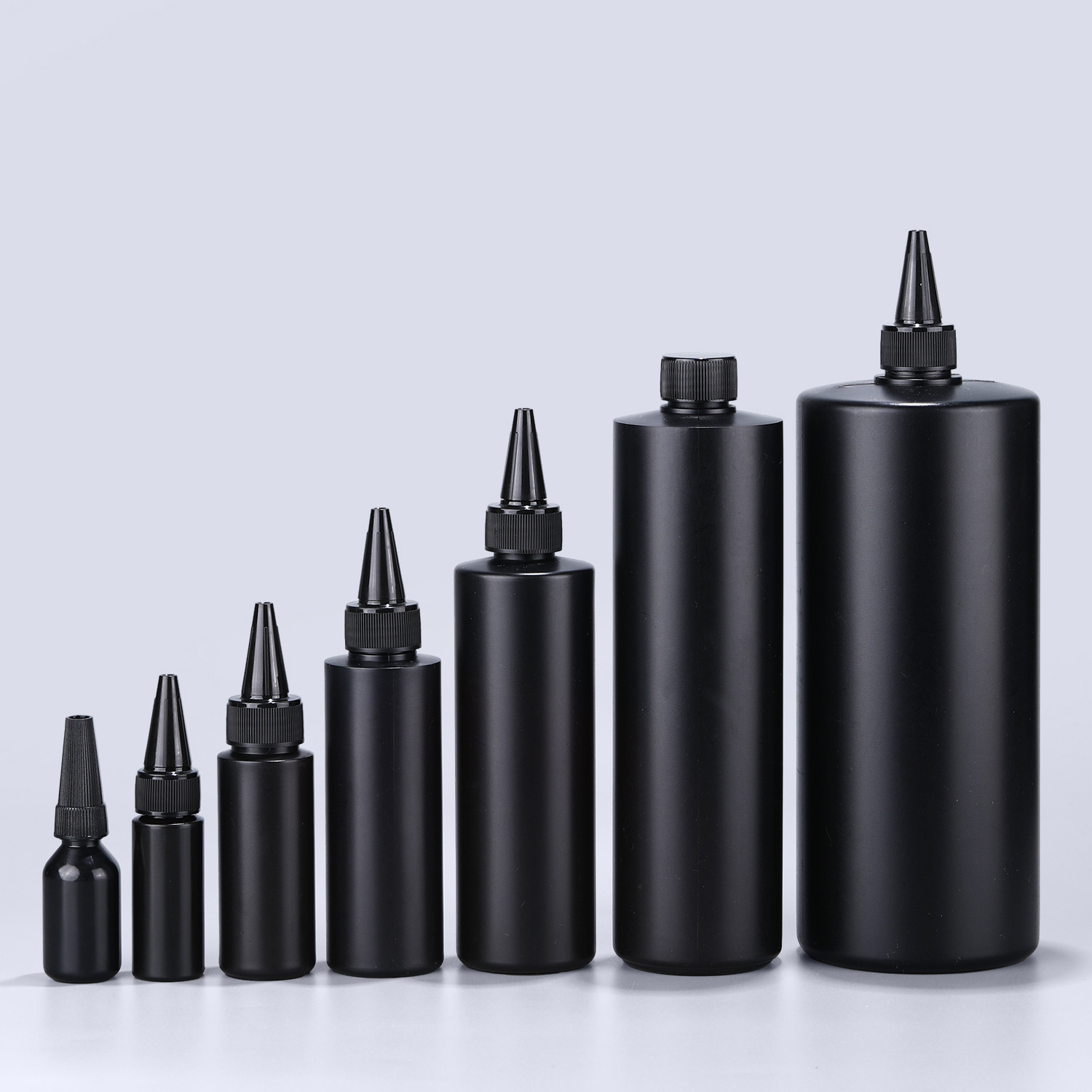 Factory Wholesale  Black HDPE Empty Plastic Super Glue Applicator Squeeze Dropper Tip Bottle