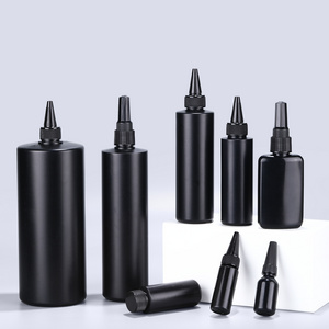 Factory Wholesale  Black HDPE Empty Plastic Super Glue Applicator Squeeze Dropper Tip Bottle