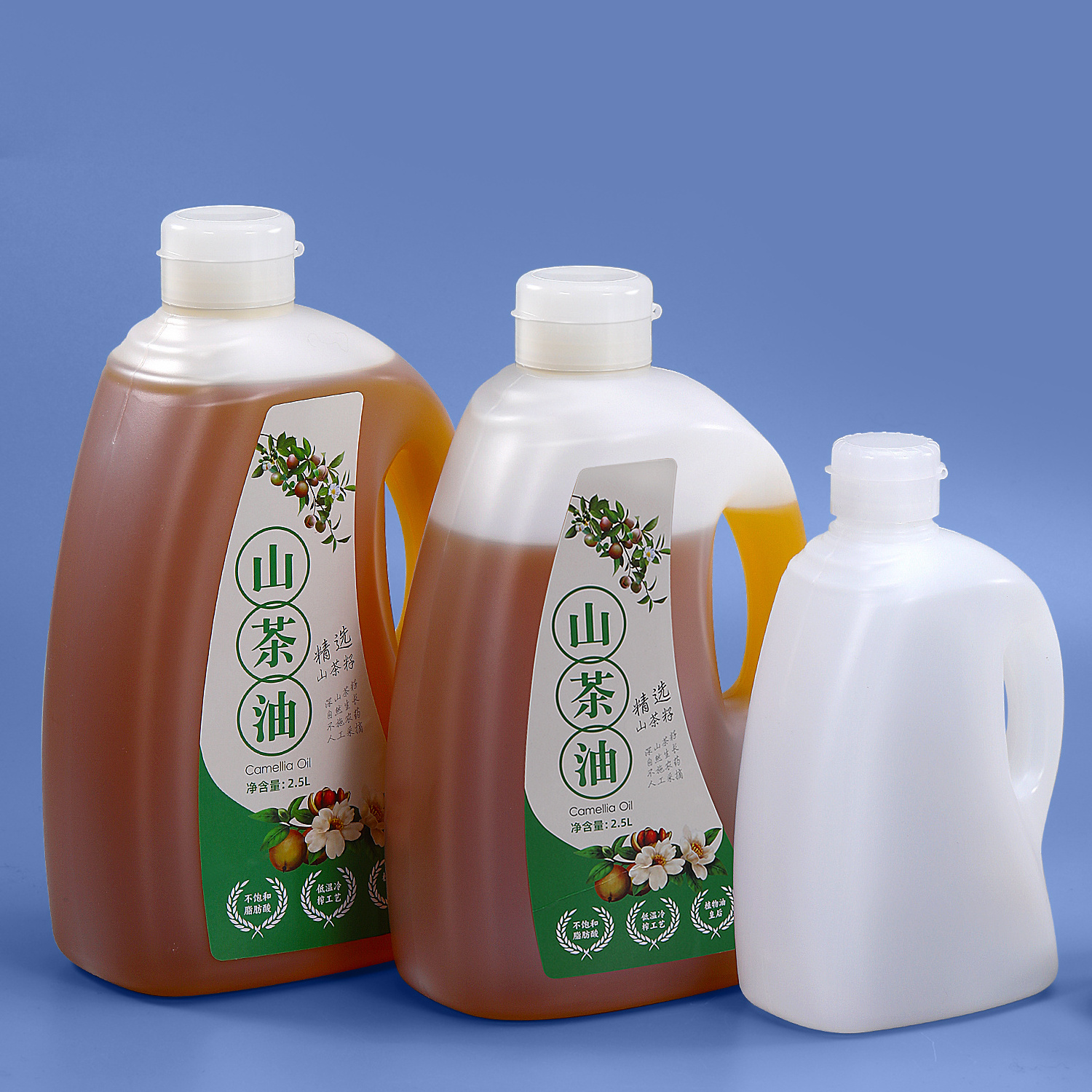 Wholesale HDPE 1~5 litre Plastic Empty 1 Litre Edible Oil Bottles For Wine Liquid Packaging