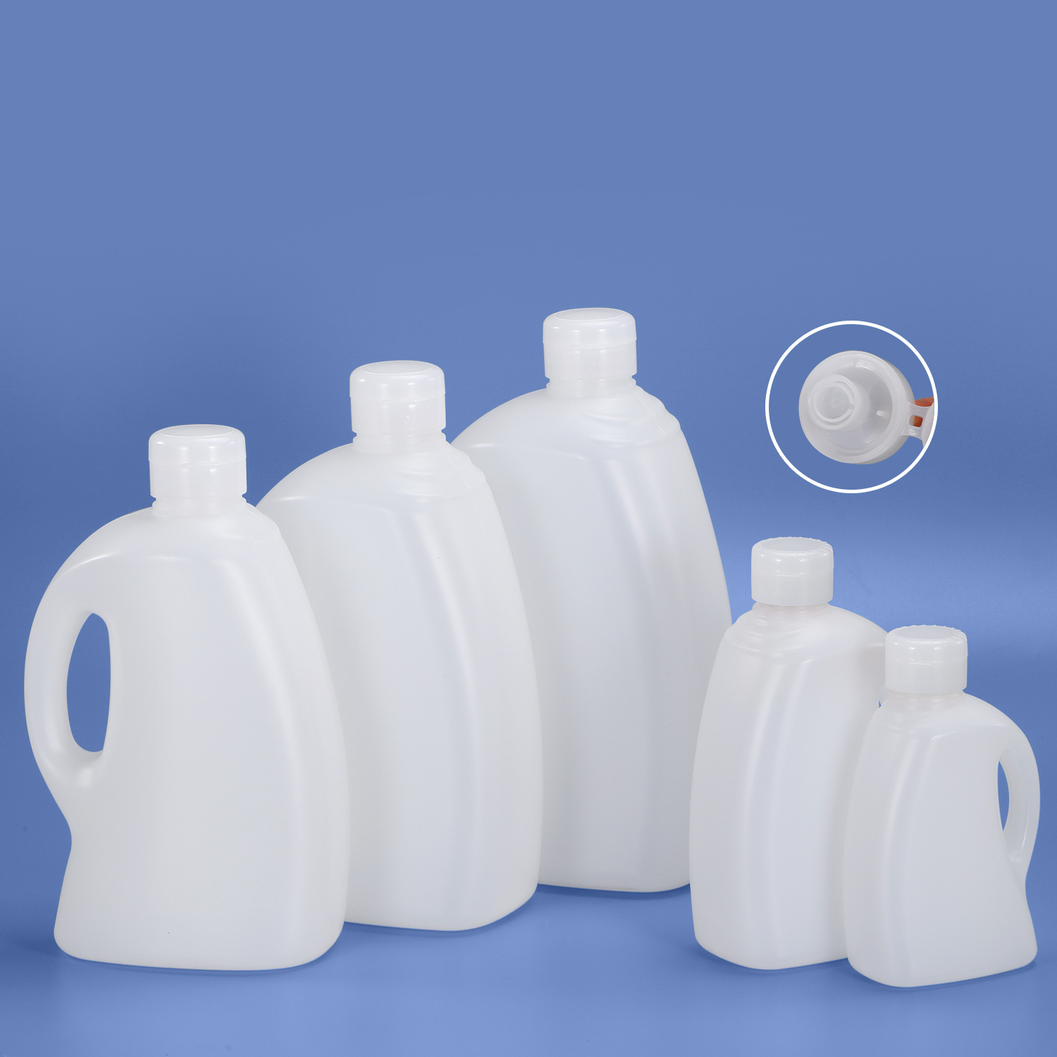 Hot Sale Plastic Gallon Bottle HDPE 1~5 litre Plastic Jerry Can For Vegetable Oil Wine Liquid Packaging