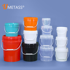 Wholesale 500ml-20L Plastic Bucket With Handle And Snap On Lids Food Grade Empty 5 Gallon Bucket