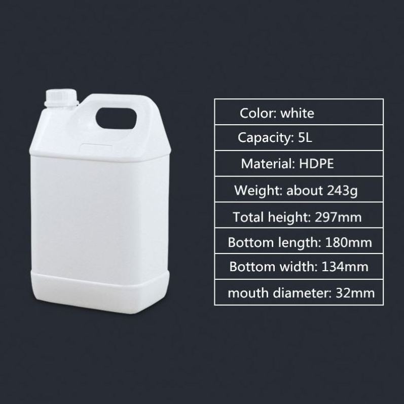 Thicken Plastic Gallon Bottle Ink HDPE Jug Container Jerry Can For Water Oil Wine Spices 38mm 42mm Tamper Evident Lids