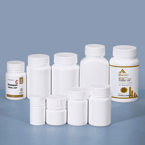 Empty White Plastic Bottles For Pharmaceutical Capsule Solid Pill Container Packaging