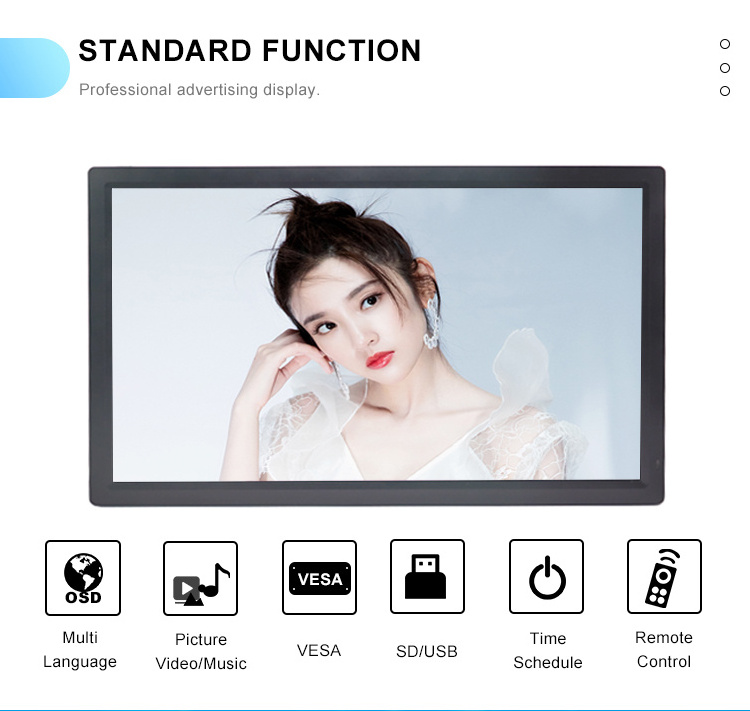 Wall Mount 32 Inch Big Tv Lcd Panel Advertising Lcd Display Screen