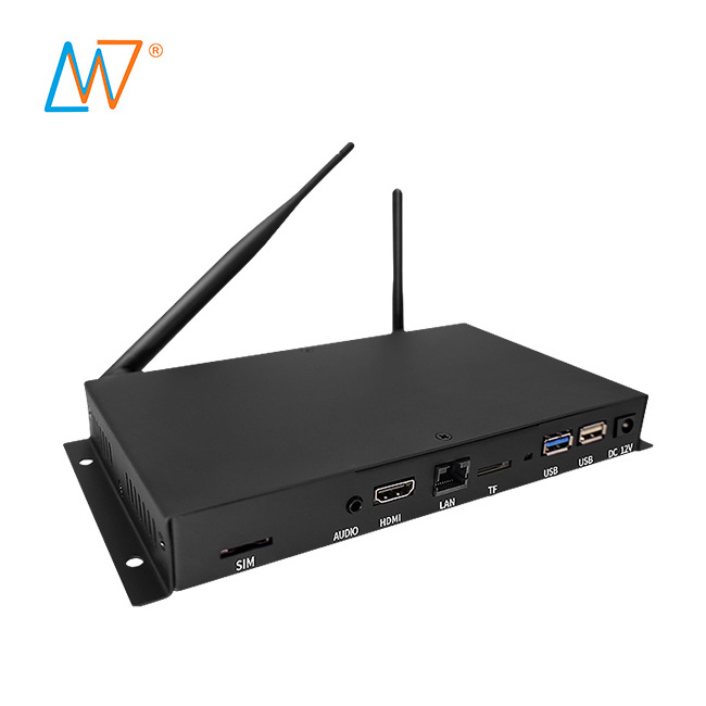 2022 3G 4G android WiFi full hd lcd advertising digital signage smart media player control box