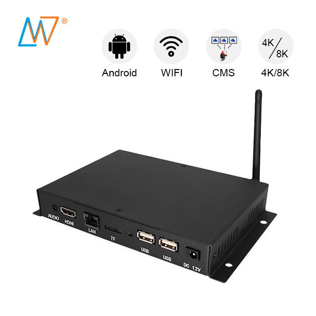 wholesale price android 8.1 or 11.0 auto loop play box 1080p hd media player