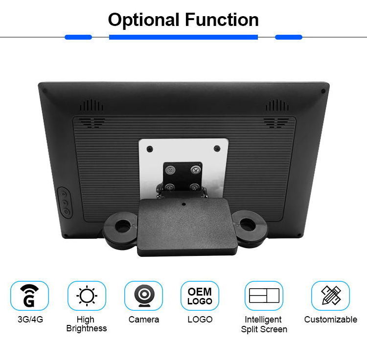 13.3 inch car lcd display digital signage advertising touch screen monitor for taxi