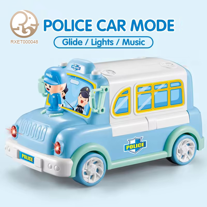 Factory supply other educational toys for kids plastic police weapon toy set police car role play toys for children with dolls