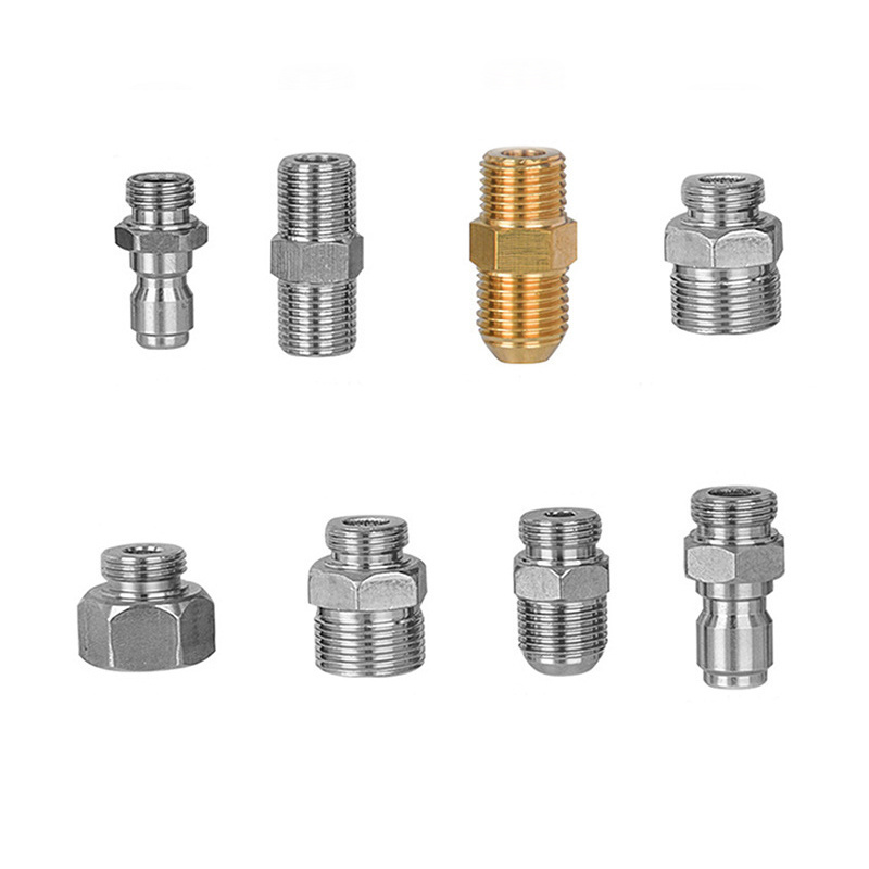 Copper Alloy Sanitary Stainless Steel NPT Female Male Thread Tee Tube Adapter union  Elbow cross Brass Pipe Fitting Connector