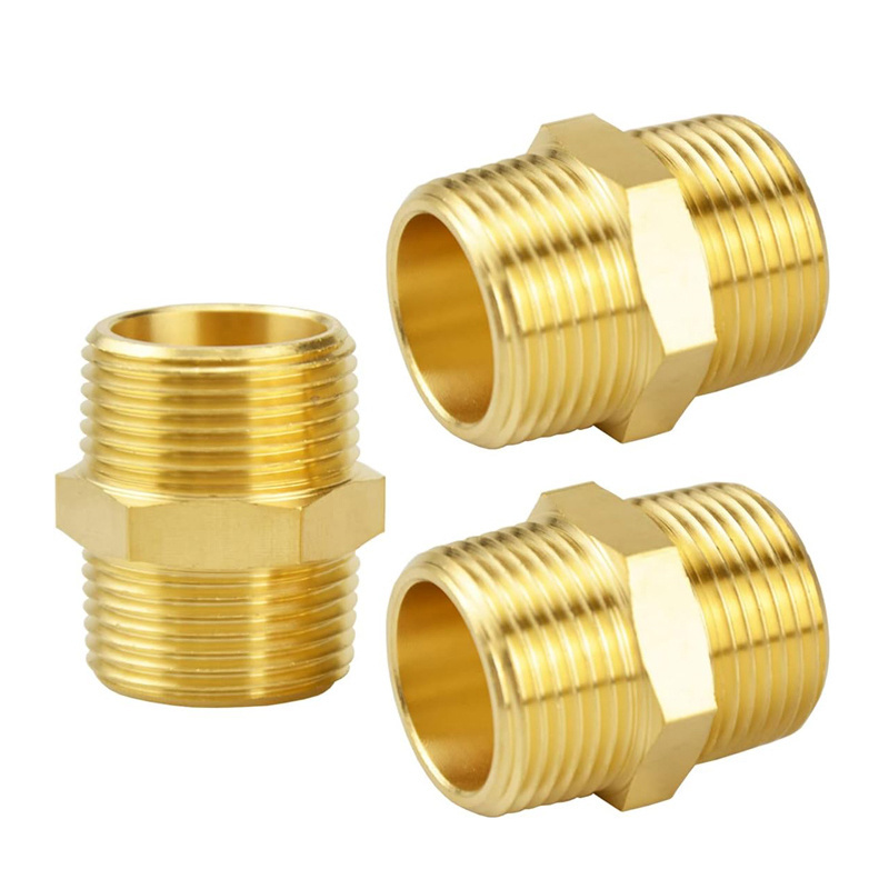 Copper Alloy Sanitary Stainless Steel NPT Female Male Thread Tee Tube Adapter union  Elbow cross Brass Pipe Fitting Connector