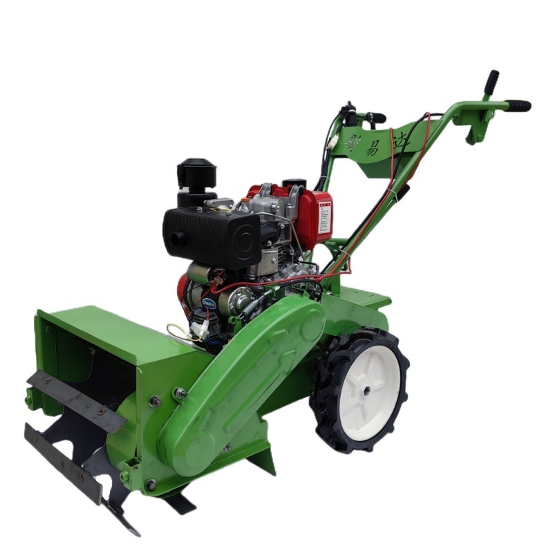 household multi-functional four wheel drive tiller power tiller diesel engine walking tractor agri riding tiller