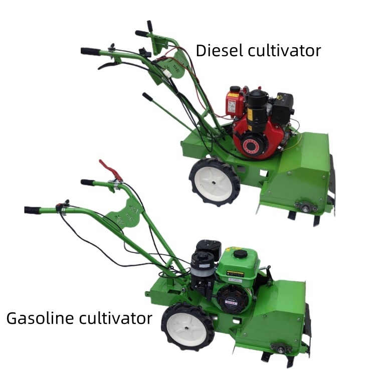 Good Quality Four wheel drive gasoline farming equipment farm cultivator cordless tiller cultivator rake weeder