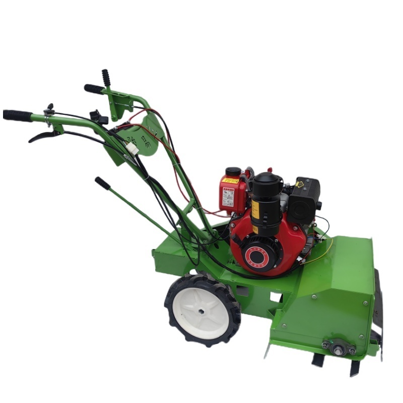 Wholesale Four-wheel drive self-propelled land tiller power tiller diesel engine mini cultivator diesel