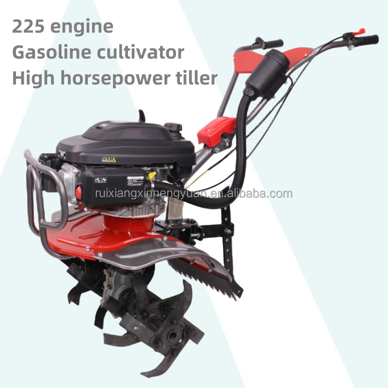 New 225F gasoline powered cultivator agricultural micro cultivator  powerful tiller for farmland  agricultural cultivator