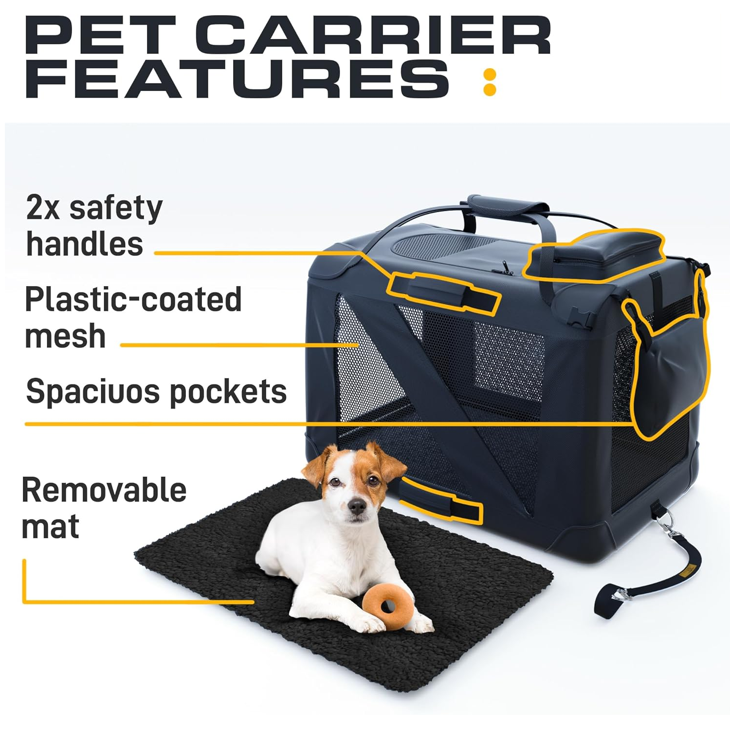 Manufacturer Pet Carrier Bag Luxury  Dogs Travel Car Soft Transport Box Pet Crate Cages Carrier Seat