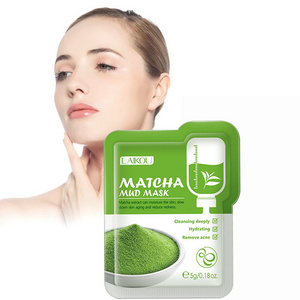 Matcha Green Clay Mask Mud 5g Single Piece Refreshing Facial Skin Care