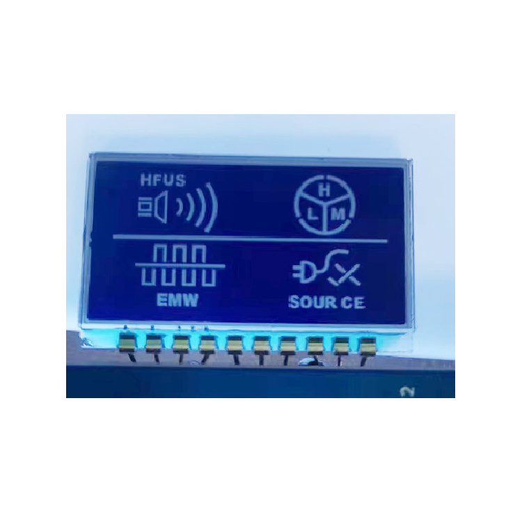 RoHS custom 7 segment monochrome lcd module FSTN/VA/STN/HTN/TN cog display graphic for Industry