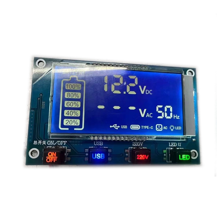 RoHS custom 7 segment monochrome lcd module FSTN/VA/STN/HTN/TN cog display graphic for Industry