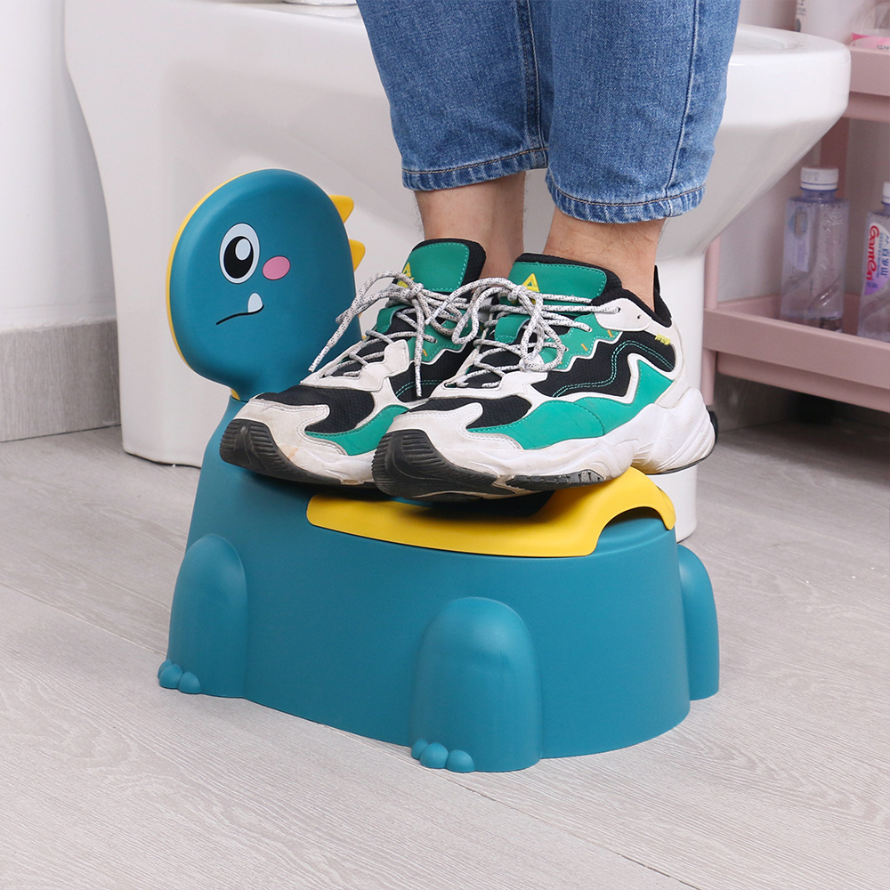 Wholesale Kids Plastic Potty Chair Anti-splash Baby Toilet Trainer Potty Chair Carton Dinosaur Training Toilet travel potty