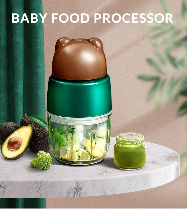 One Touch Control BPA Free Portable Baby Food Blender Baby Food Maker Touch Food Machine Mini Maker