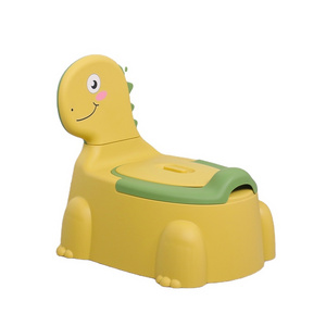 Wholesale Kids Plastic Potty Chair Anti-splash Baby Toilet Trainer Potty Chair Carton Dinosaur Training Toilet travel potty