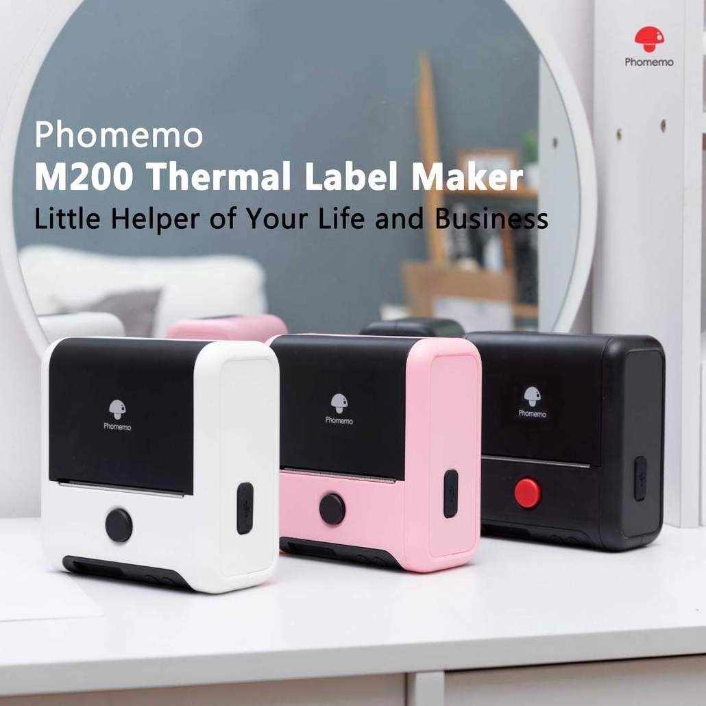 Phomemo QR code price small handheld M200  portable wireless thermal sticker printing label printer