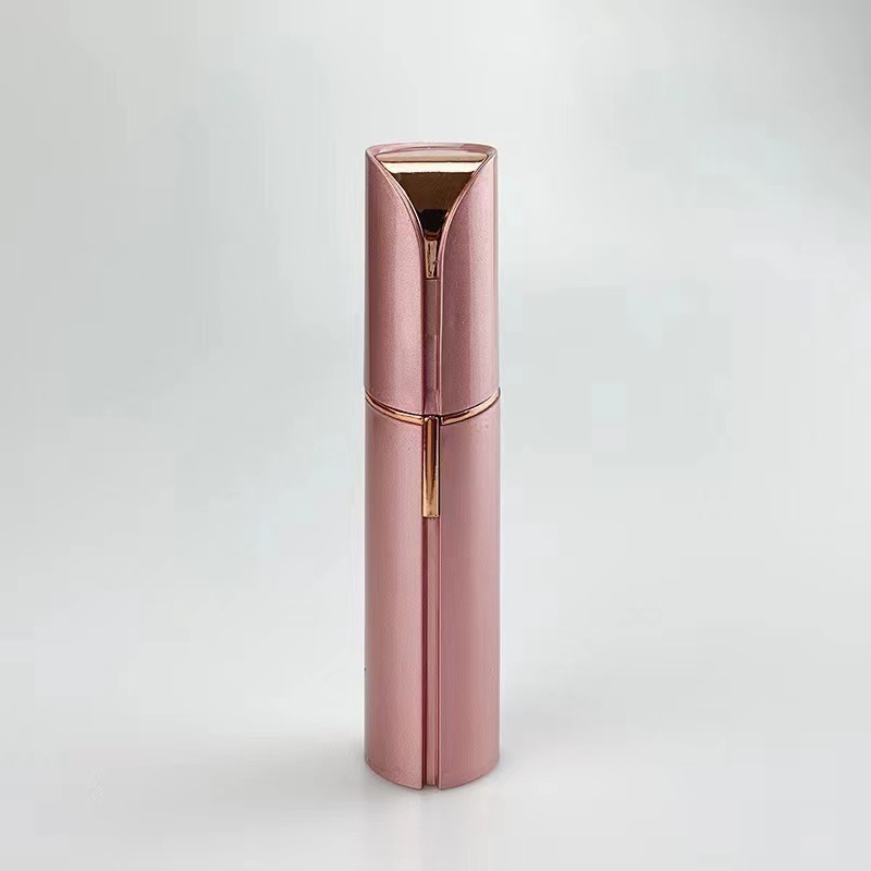 Rechargeable Electric Lipstick Shape Mini Hair Removal Device Painless Portable Face Hair Remover Stainless Steel Shaver Razor