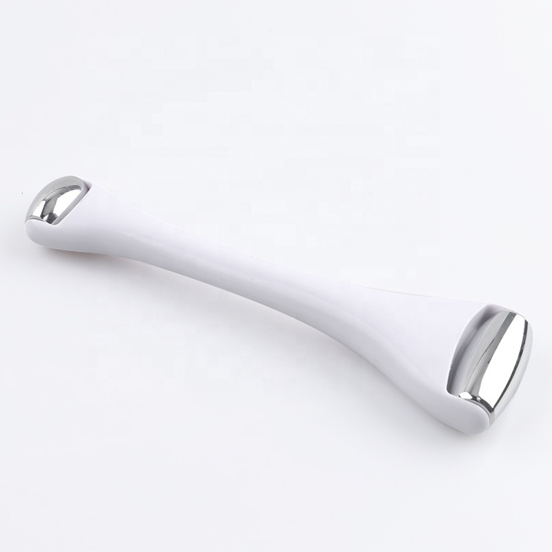 2-in-1 Lifting Face & Eye Roller Stainless Steel Jawline Sculptor Facial Tool Ice & Skin Care Massager Roller for Puffy Eyes