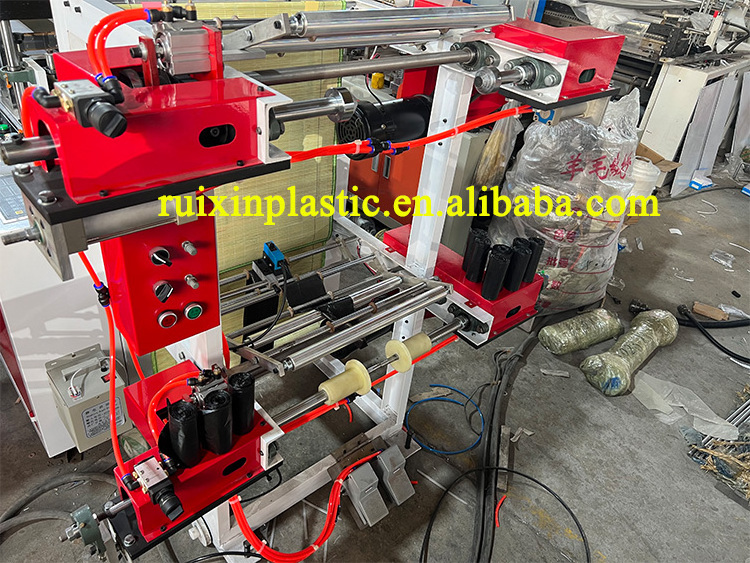 High Output Two Lines HDPE LDPE Garbage Bag Plastic Rolling Bag Making Machine For Supermarket