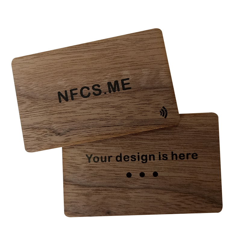 2022 Popular Wooden NFC Cork Digital Business Card NFC 213 216 RFID Chip 13.56Mhz Frequency Hotel Key Card