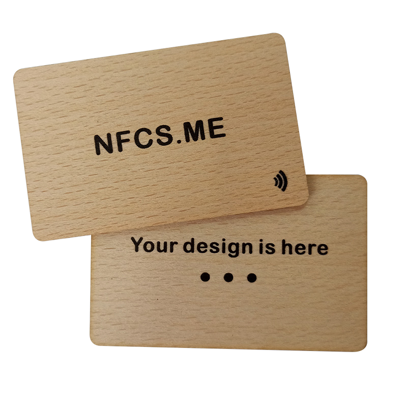 2022 Popular Wooden NFC Cork Digital Business Card NFC 213 216 RFID Chip 13.56Mhz Frequency Hotel Key Card