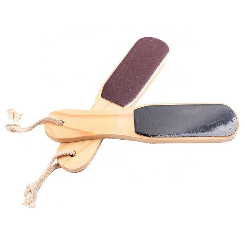 Double-sided pedicure sandpaper foot file Feet Dead Skin foot file wooden Pedicure Foot Tools