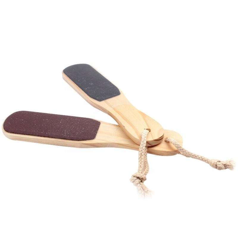 Double-sided pedicure sandpaper foot file Feet Dead Skin foot file wooden Pedicure Foot Tools