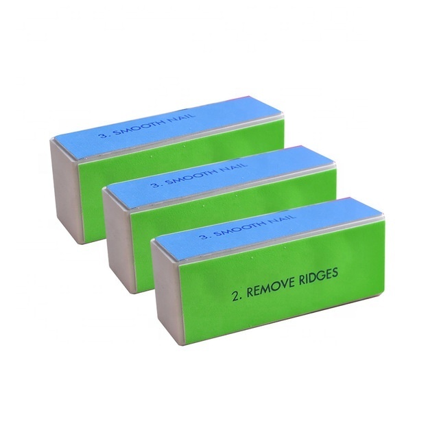 Nail Files 4 Sides Sponge Nail buffer Polishing Sanding Block 4 Sides colorful Nail File