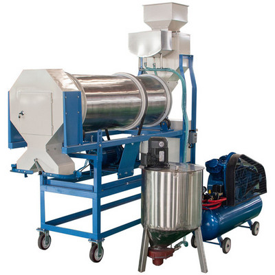 Drum Type 5 Ton Per Hour Maize Corn Barley Oat Wheat Seed Coating Machine