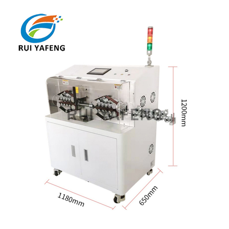 Automatic large square big diameter thick wire cable cutting stripping machine 150mm2 three layers stripper machines