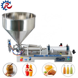 Ruiya Semi Automatic Small Piston Beverage Honey Shampoo Cosmetic Plastic Water Bottle Liquid Paste Packing and Filling Machine